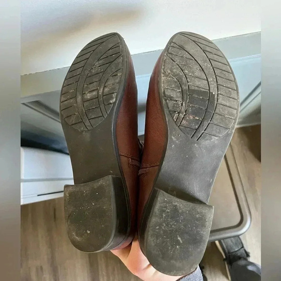 Boot Shoes | Brown W Black Trim Boots Wide Calf. Size 11 - Picture 5 of 6